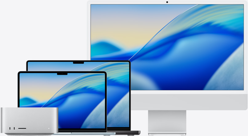 Family of Mac devices compatible with macOS Tahoe.